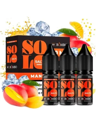 Comprar Sales de Nicotina Bombo Solo Nic Salts - Mango Ice (Pack 3) al mejor precio - II Nous Vape