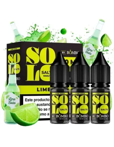 Comprar Sales de Nicotina Bombo Solo Nic Salts - Lime Soda (Pack 3) al mejor precio - II Nous Vape