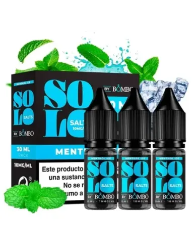 Comprar Sales de Nicotina Bombo Solo Nic Salts - Menthol Ice (Pack 3) al mejor precio - II Nous Vape