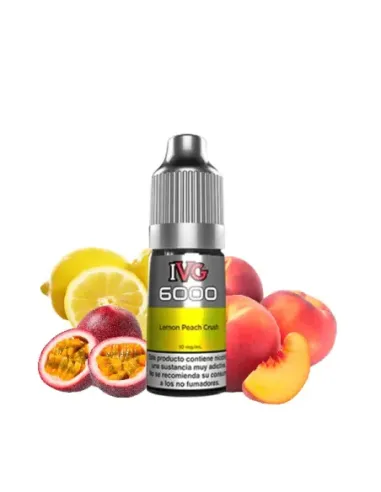 Comprar Sales de Nicotina Lemon Peach Crush - IVG 6000 Salts 10ml al mejor precio - II Nous Vape
