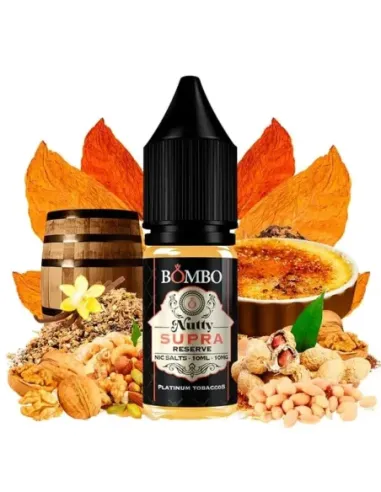 Comprar Sales de Nicotina Nutty Supra Reserve - Bombo Platinum Tobaccos Nic Salts al mejor precio - II Nous Vape